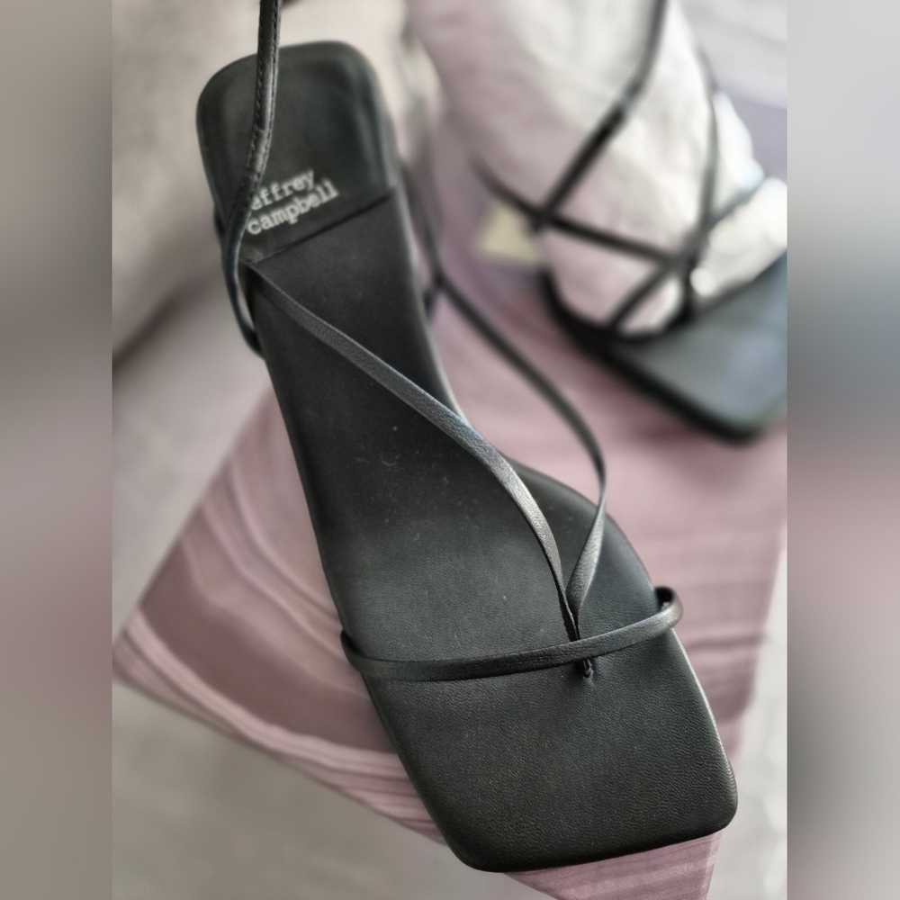 Jeffrey Campbell Black Strappy Sandals
